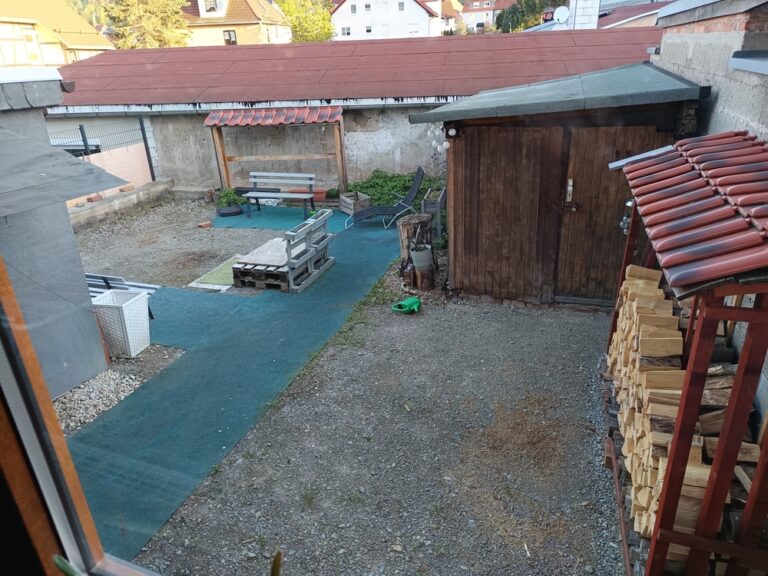 Blick auf den Hof