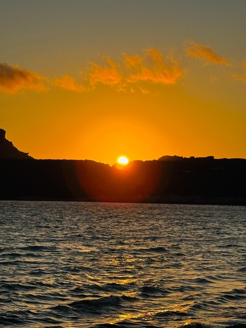 Abendblick vom Bootssteg