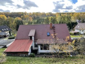 Blick vom Grundstück
